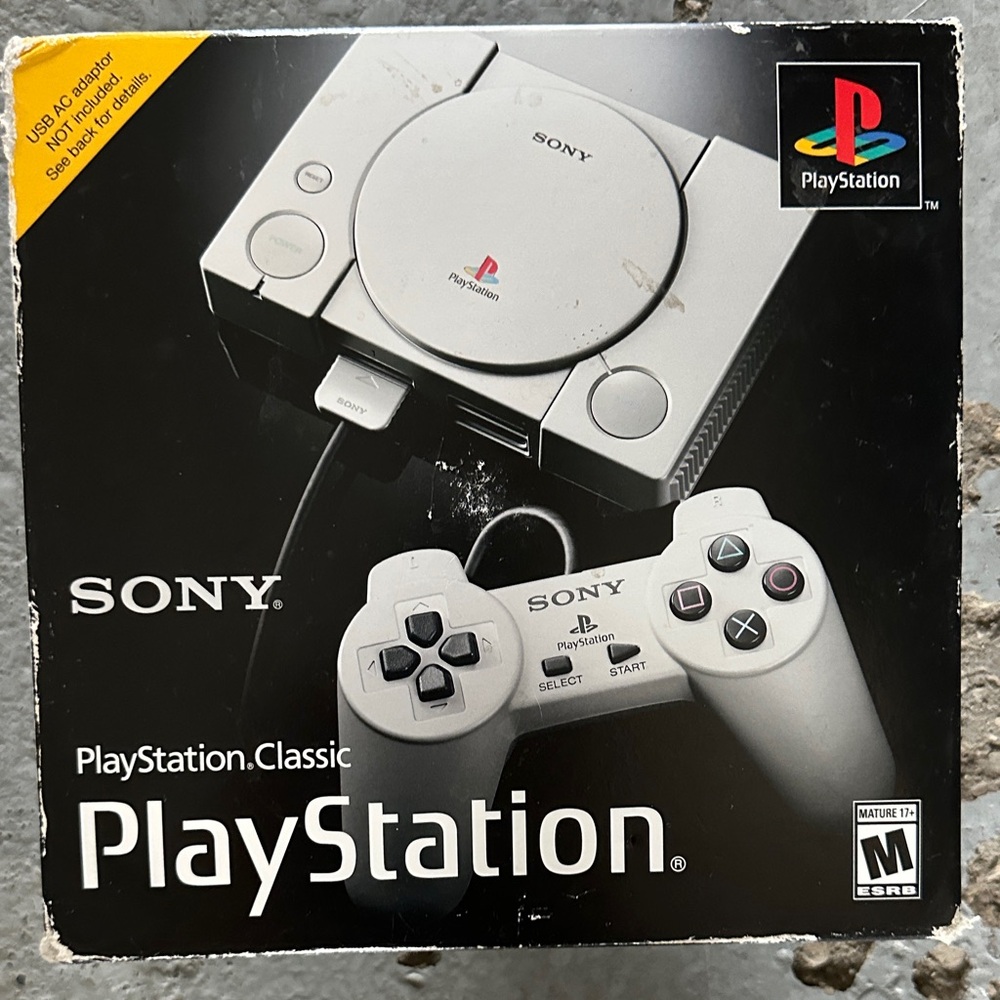 Sony PlayStation Classic Console - White and Gray